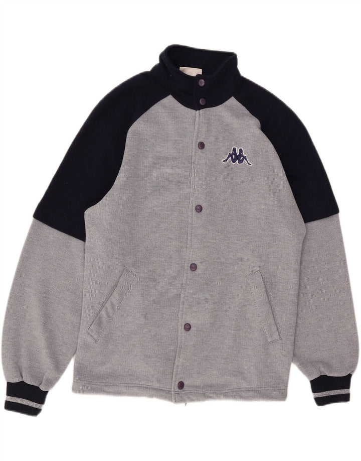 Giacca da ginnastica grafica da uomo Kappa Small Blu Navy Colourblock