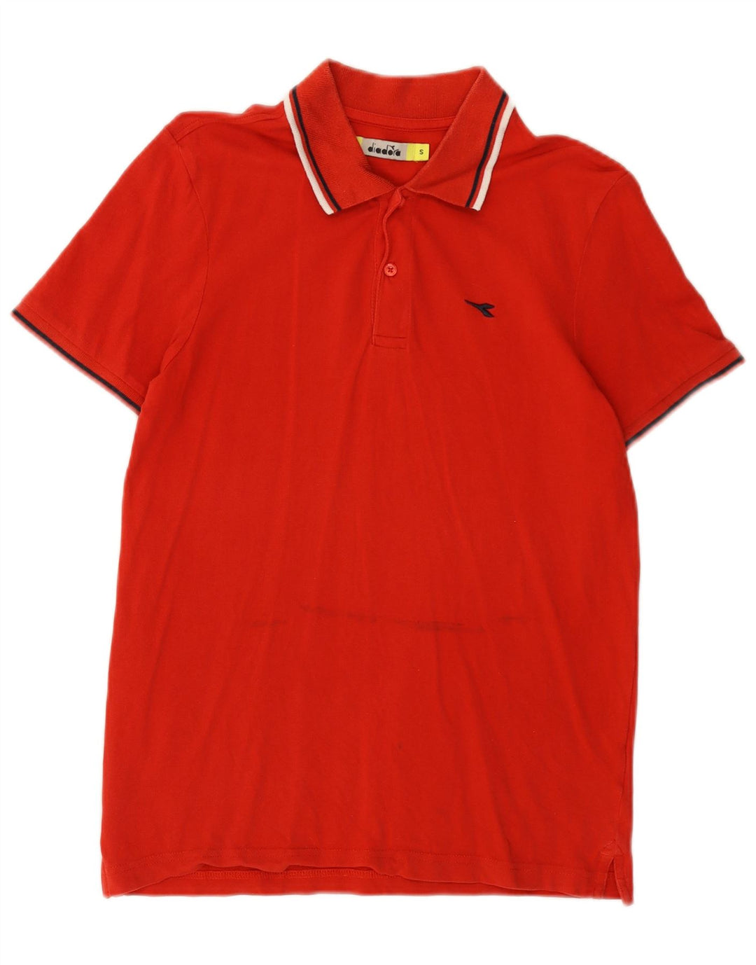 Polo Diadora Uomo Small Rossa In Cotone