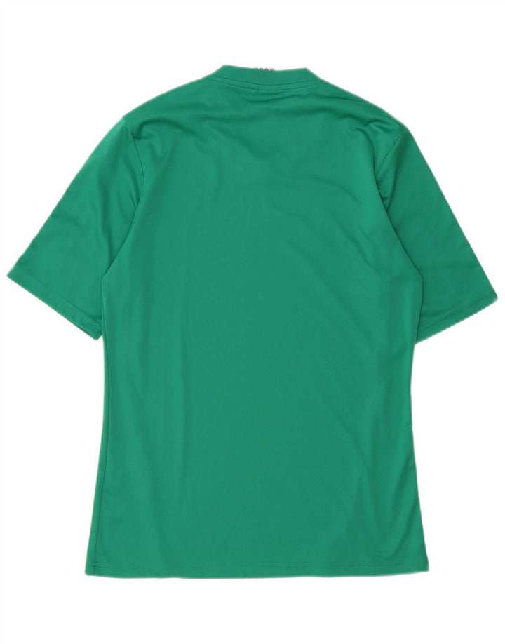 T-shirt Adidas Climalite da uomo piccola in poliestere verde