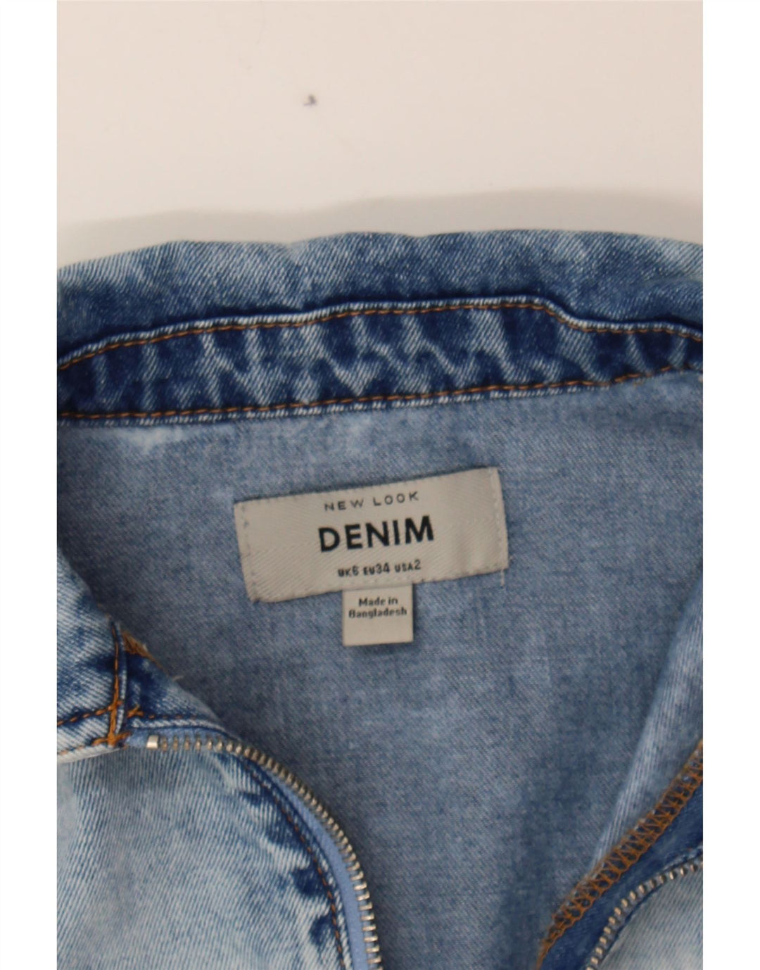 NEW LOOK Womens Denim Playsuit UK 6 XS Blue Cotton Vintage NEW LOOK and Second-Hand NEW LOOK from Messina Hembry 