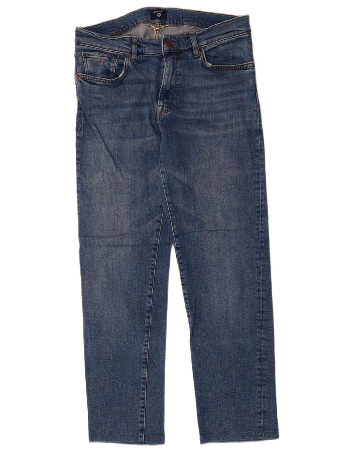 Jeans dritti da donna GANT W32 L29 cotone blu