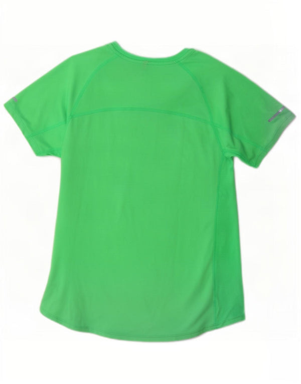 T-shirt da donna Nike Dri Fit Top UK 12 poliestere verde medio