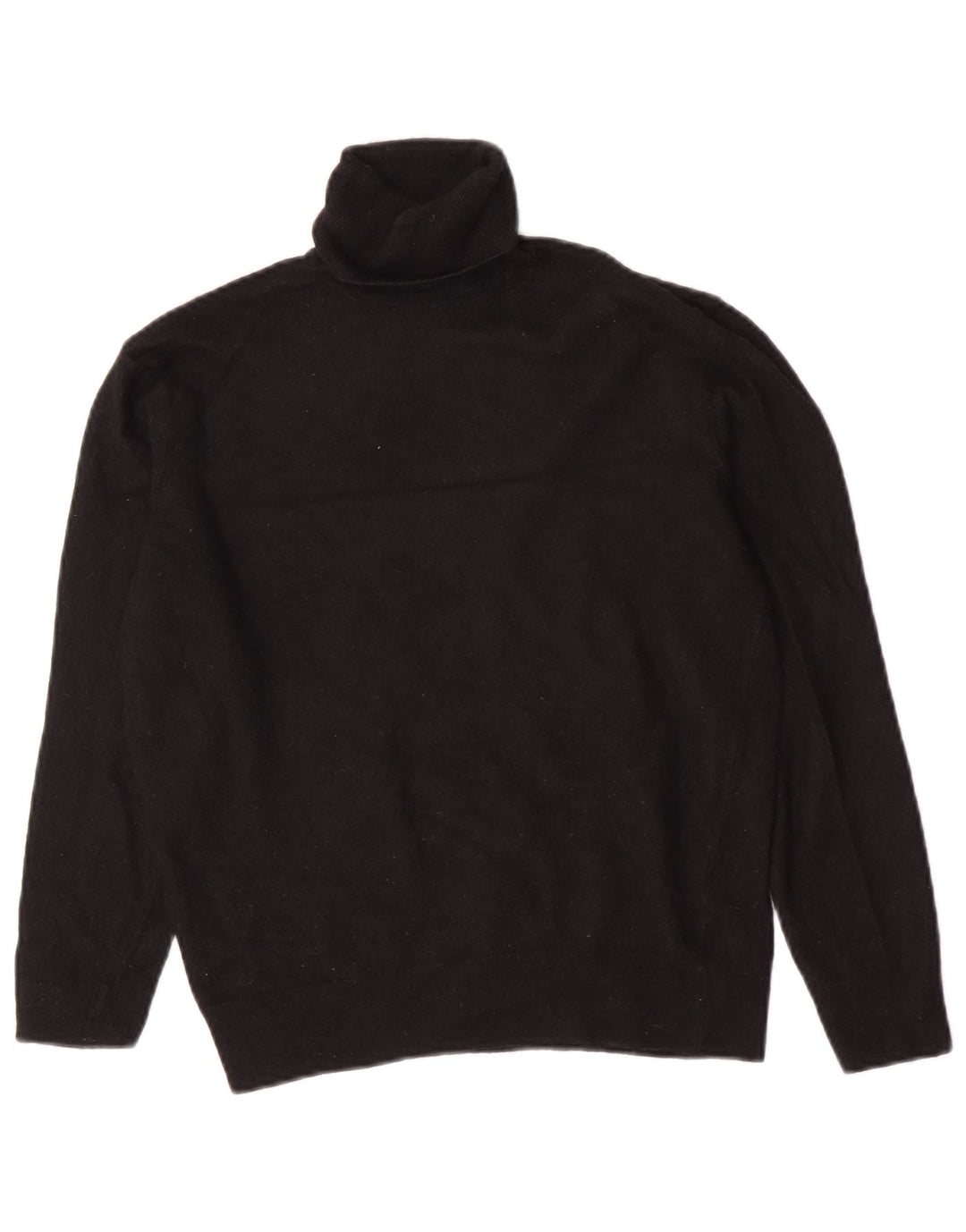 Maglione maglione a collo alto da donna Zara UK 14 lana nera media