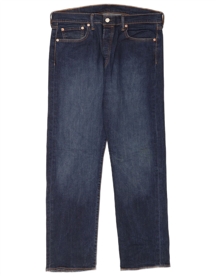 Levi's Uomo 501 Jeans dritti W34 L30 Blu Navy