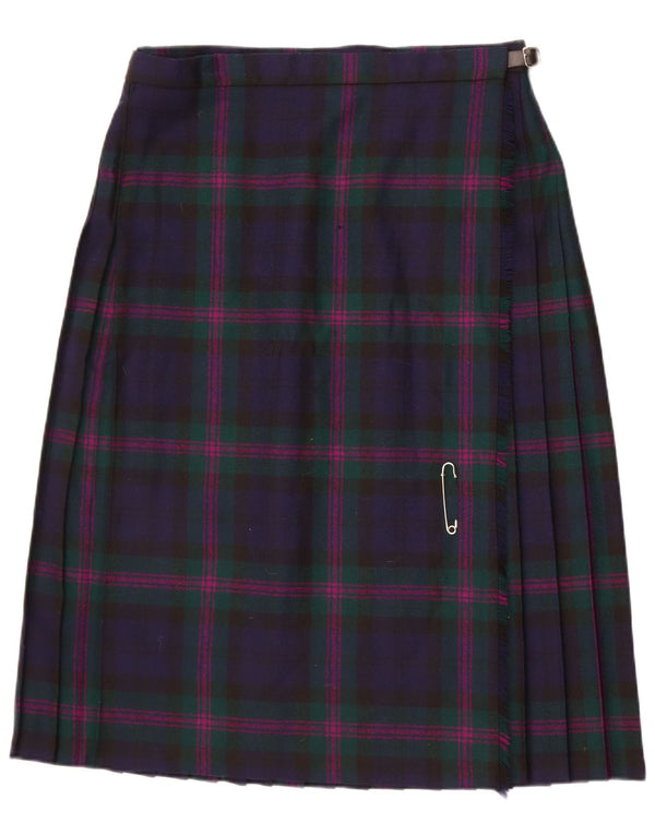 Gonna avvolgente da donna Highland Home Industries UK 20 2XL W34 Blu navy a quadri