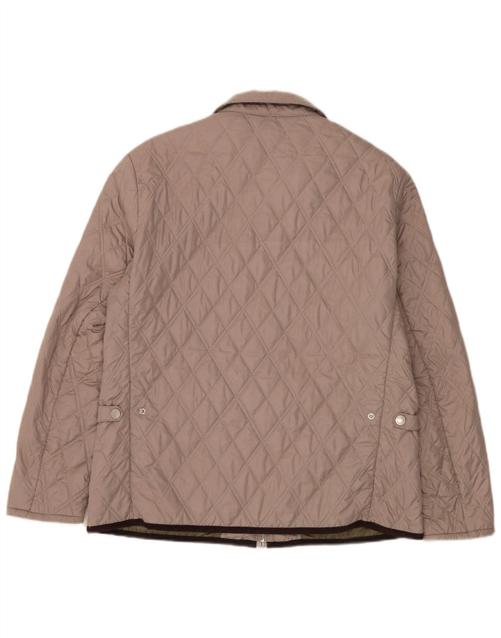 Giacca trapuntata da donna Conte of Florence UK 16 Large Beige
