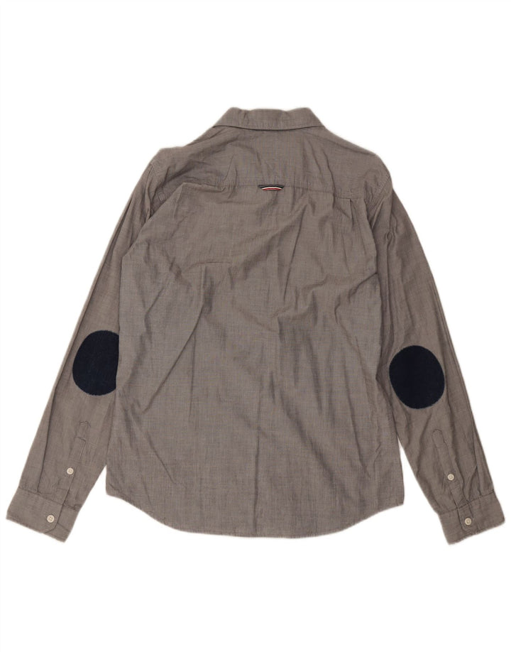 Camicia da uomo Regular Fit Tommy Hilfiger in cotone grigio medio
