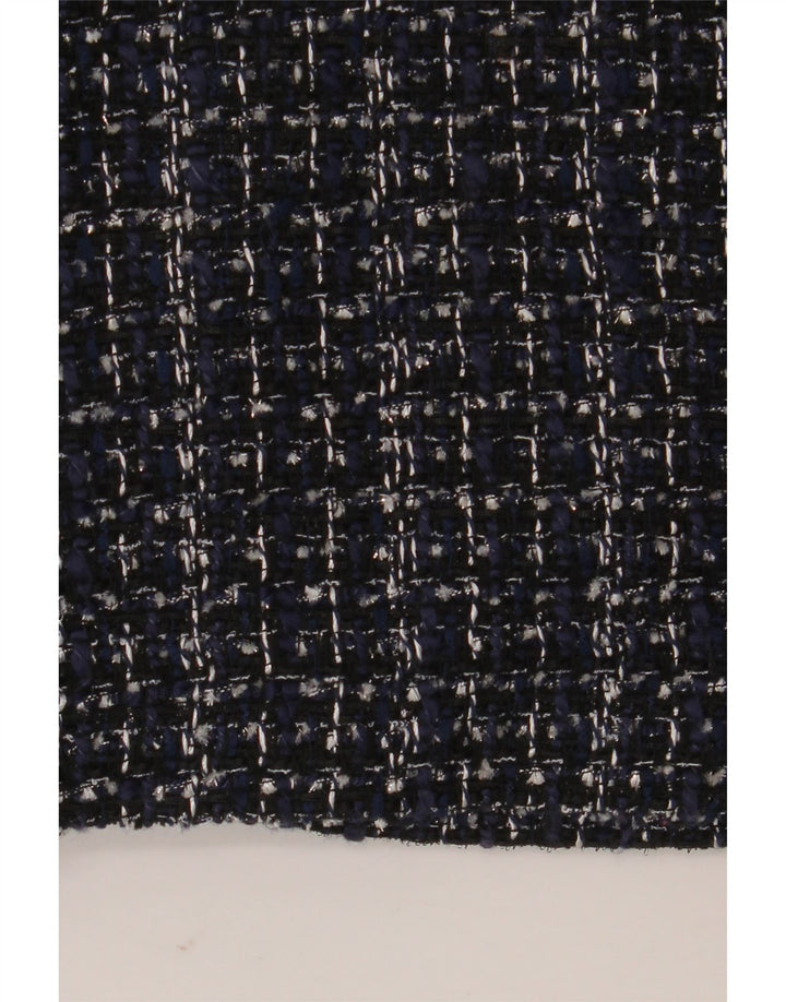 Gonna a tubino da donna Dkny US 12 Large W34 Poliestere screziato blu navy