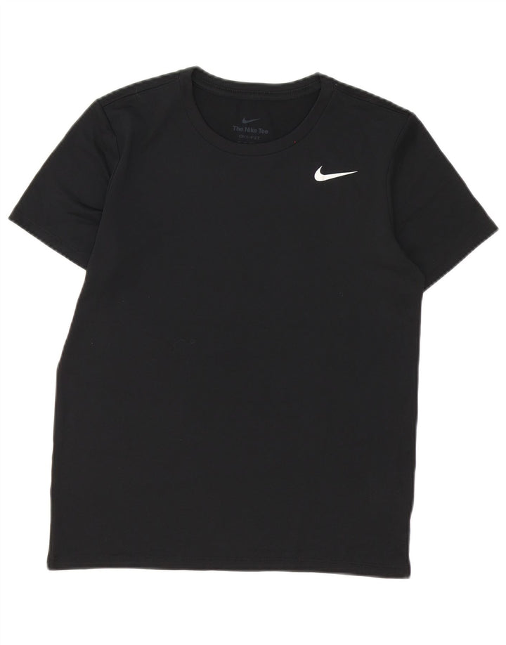 T-shirt Nike Dri Fit da donna Top UK 6 XS poliestere nero