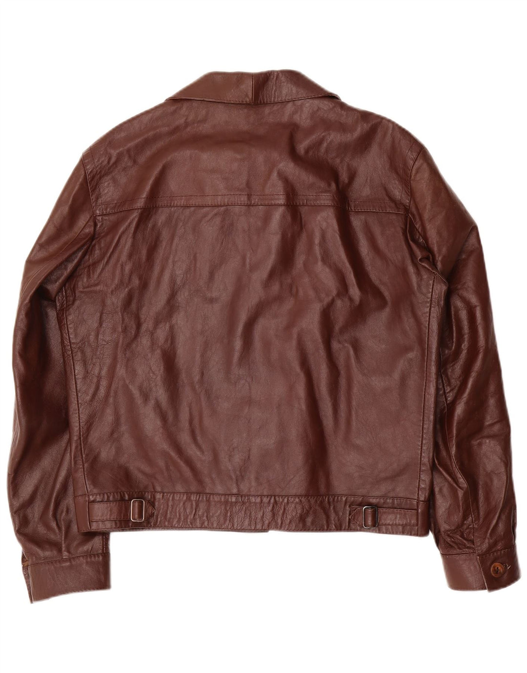 Giacca in pelle da uomo VINTAGE UK 38 Marrone medio