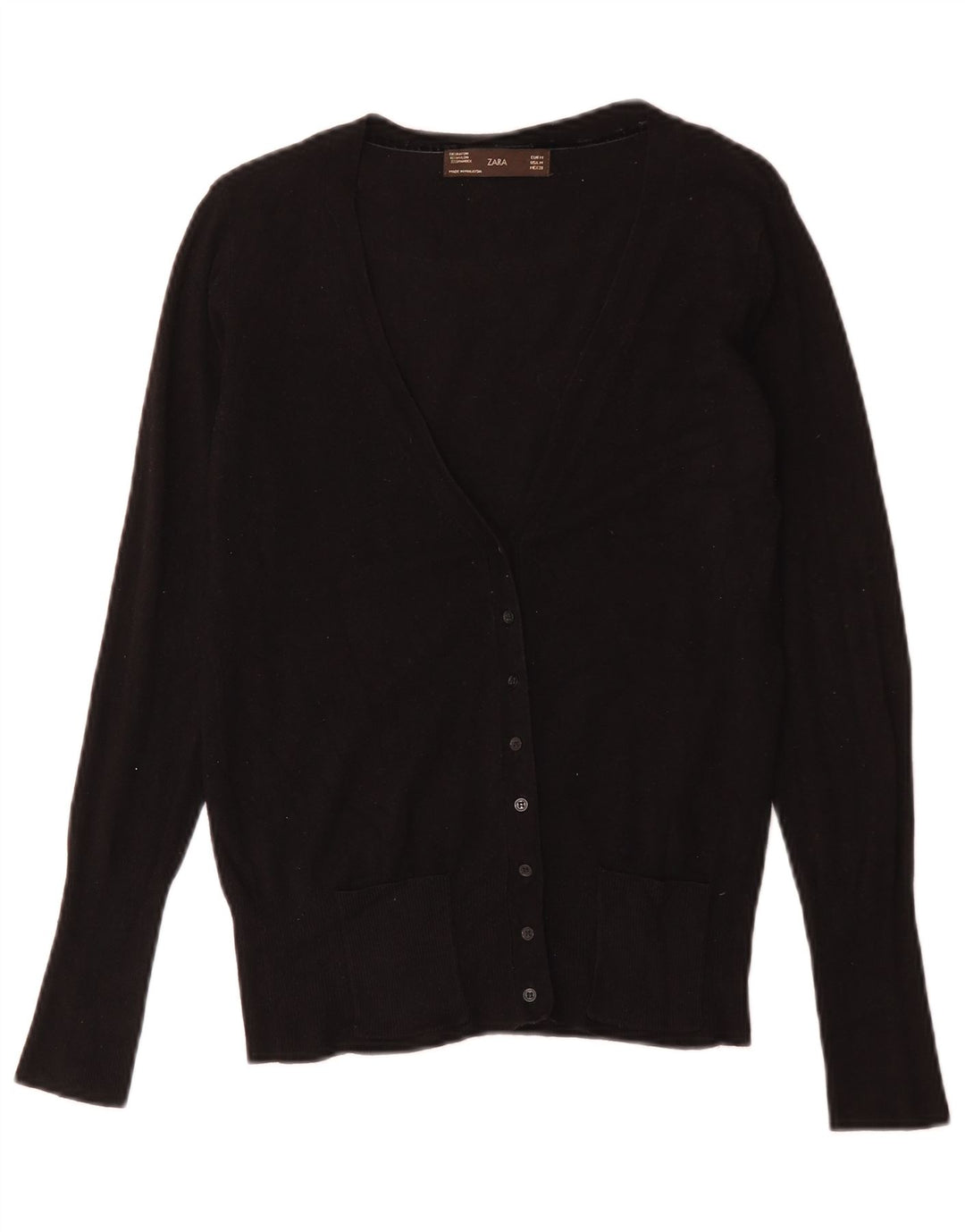 Maglione cardigan da donna Zara UK 12 medio nero