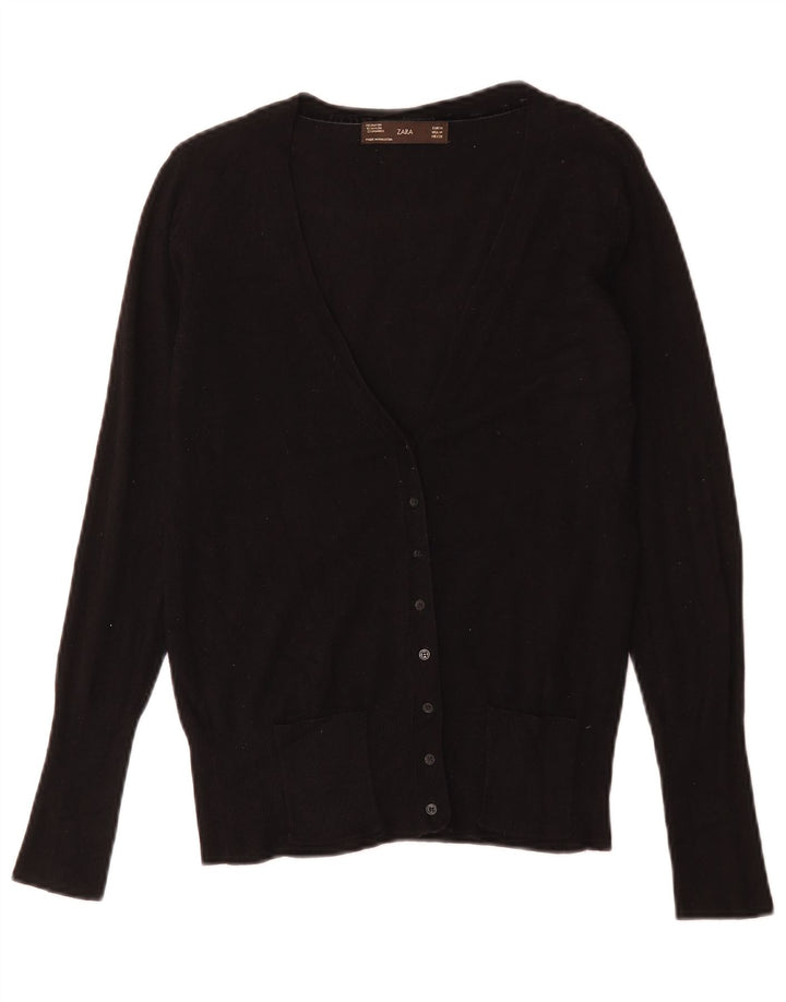 Maglione cardigan da donna Zara UK 12 medio nero
