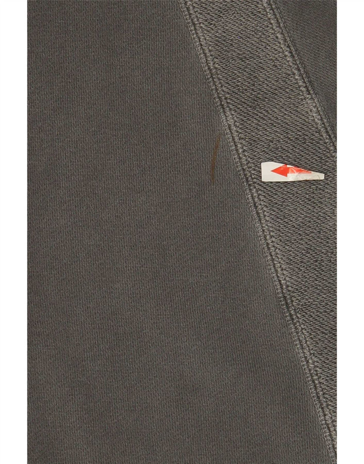 Felpa Jordan da uomo con zip e collo, in cotone grigio medio