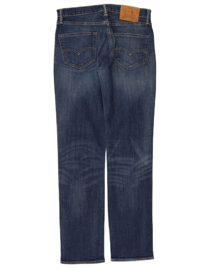 LEVI'S Jeans 511 Slim da Donna W30 L32 Blu Cotone
