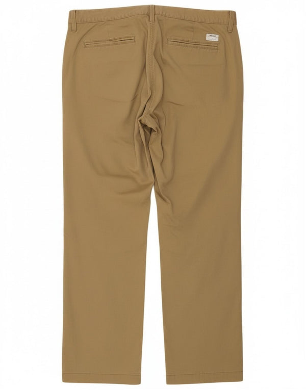 Pantaloni chino dritti da uomo Timberland W36 L32 kaki