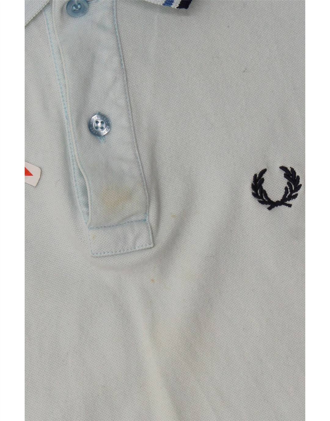 FRED PERRY Polo da uomo leggera ed elasticizzata piccola in cotone blu
