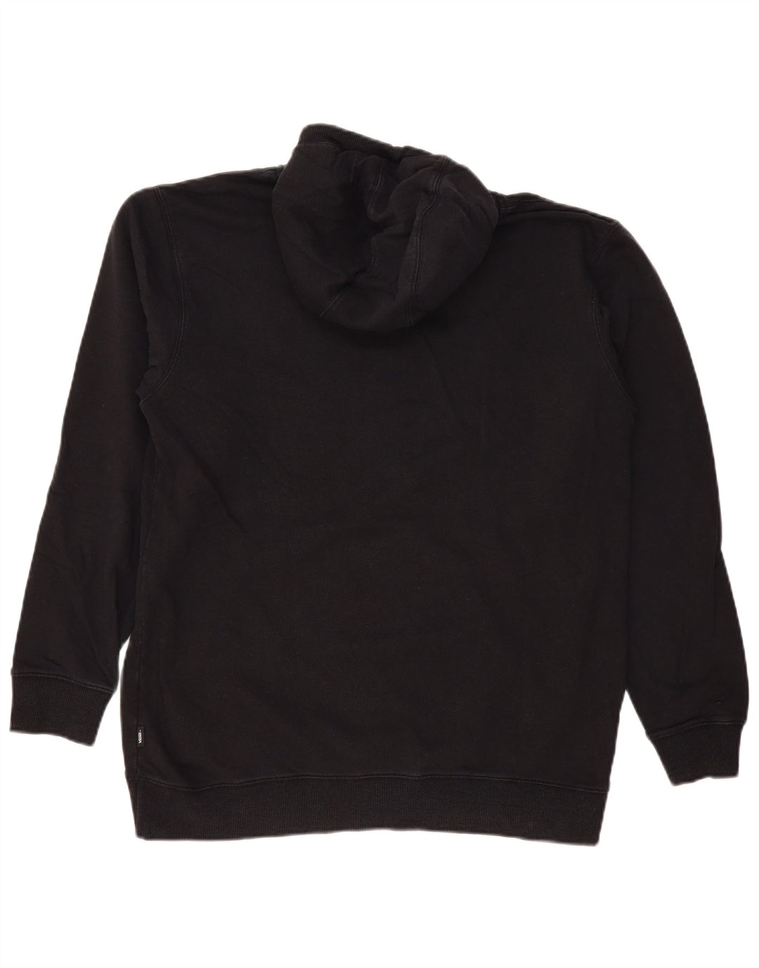 Felpa con cappuccio grafica da uomo VANS grande nera