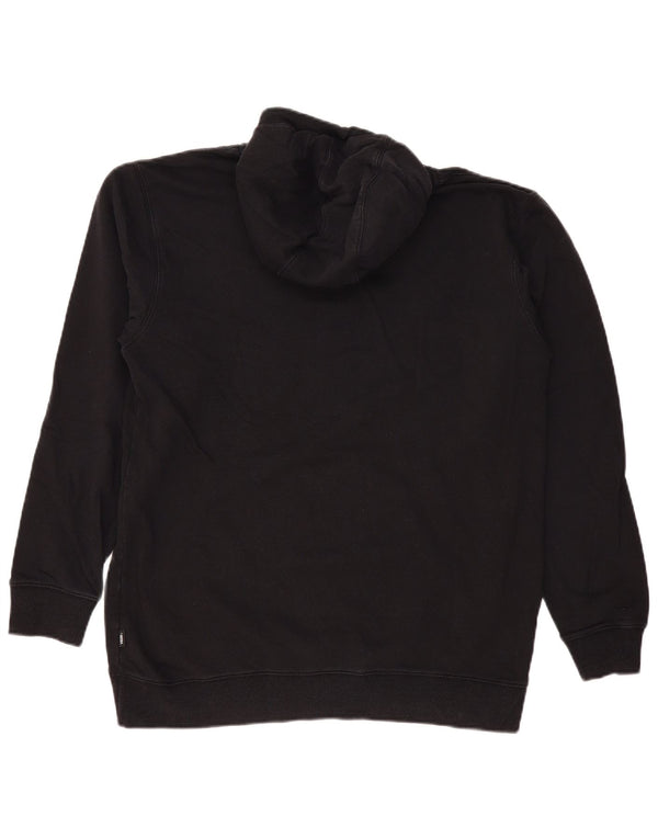 Felpa con cappuccio grafica da uomo VANS grande nera