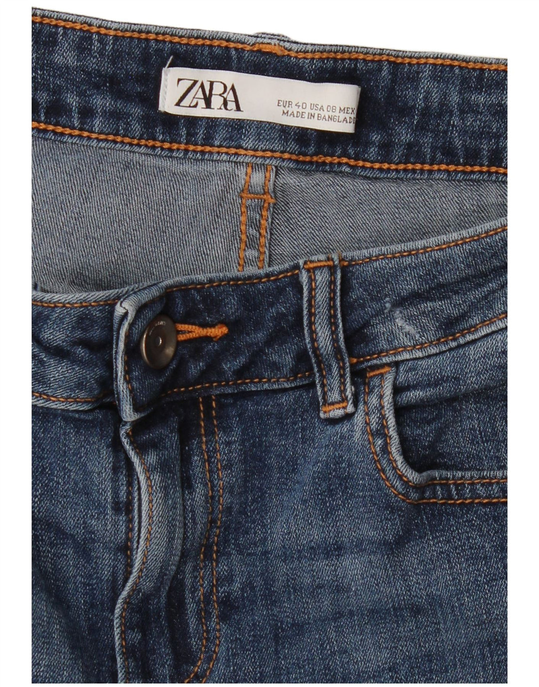 Jeans skinny da donna Zara EU 40 medi W30 L27 Blu