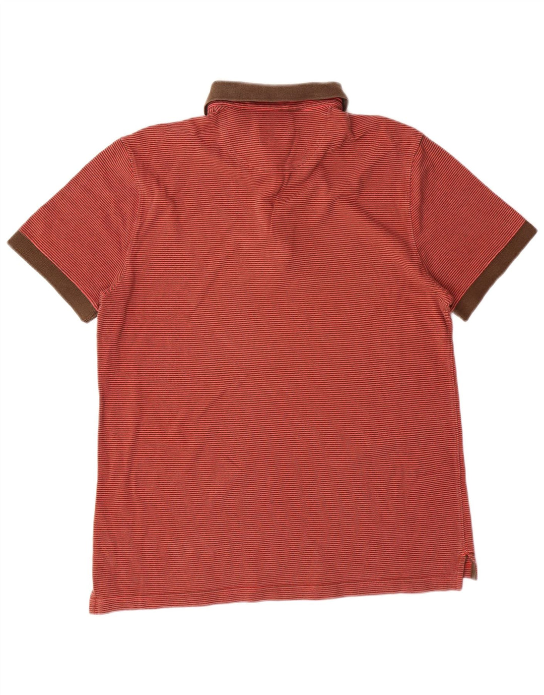 Polo MASSIMO DUTTI da uomo vestibilità regolare XL arancione gessato