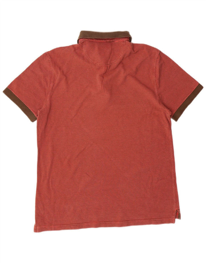 Polo MASSIMO DUTTI da uomo vestibilità regolare XL arancione gessato