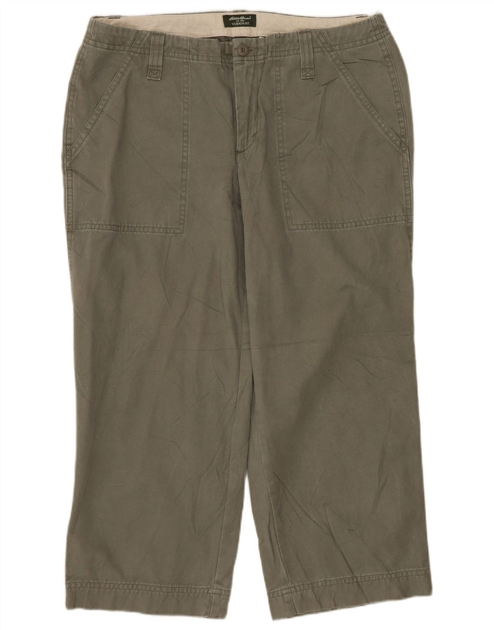 Pantaloni capri da donna Vashon Fit EDDIE BAUER US 8 Medium W32 L22 Khaki