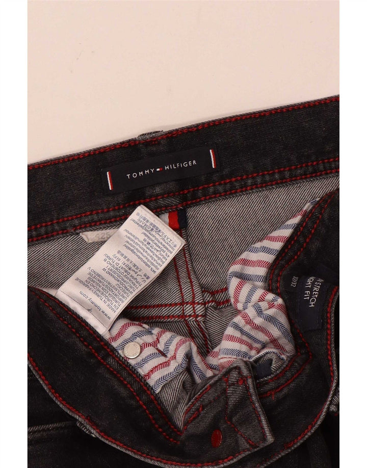 Jeans dritti da uomo Tommy Hilfiger W32 L29 cotone grigio