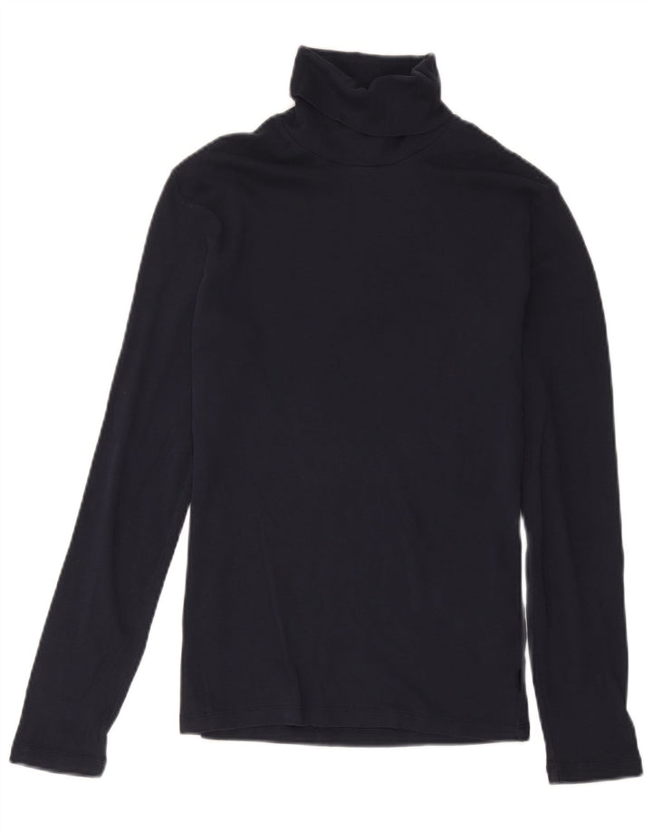 Marc O'Polo Top da uomo a maniche lunghe in cotone blu navy medio