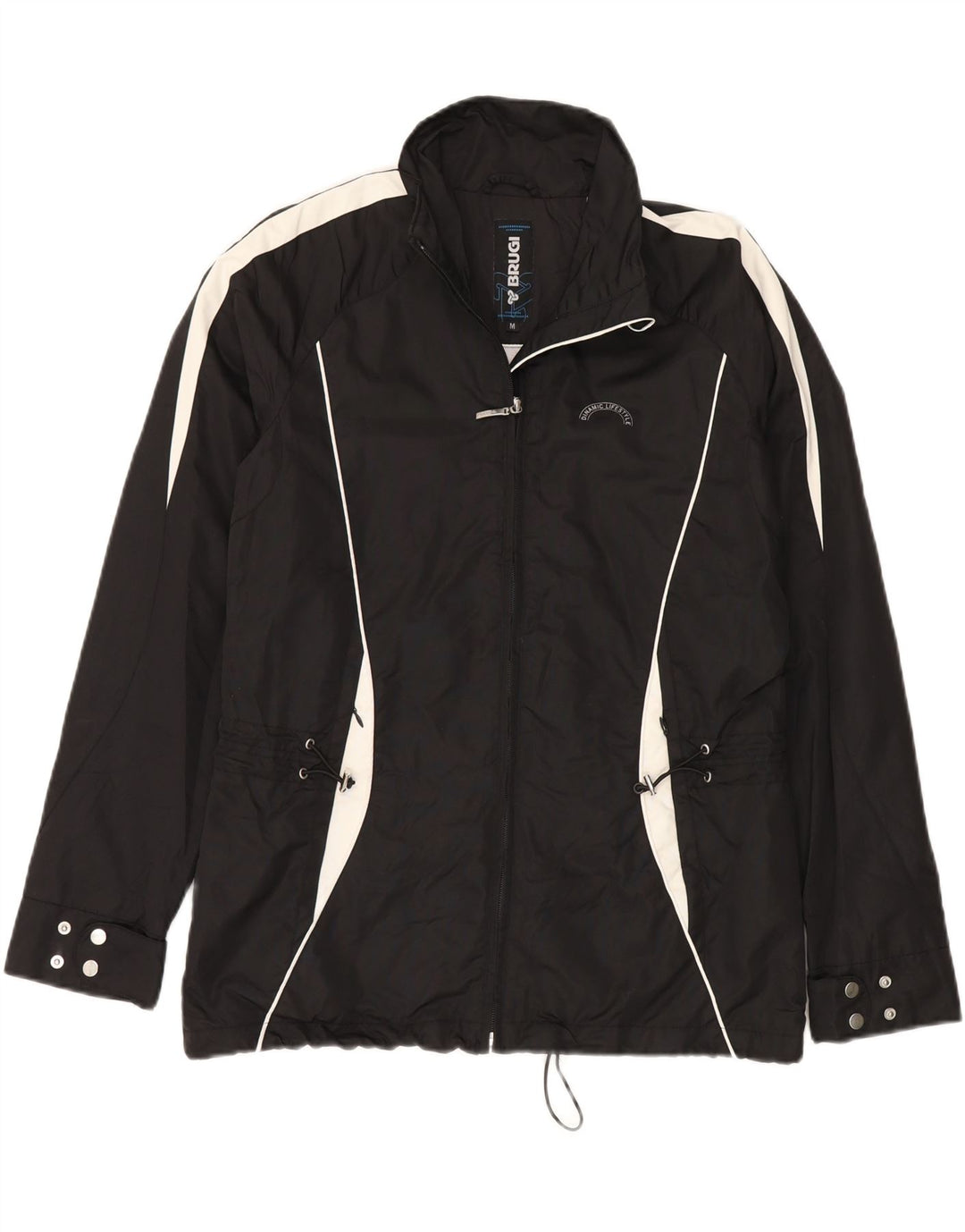 Giacca antipioggia da uomo Brugi UK 38 Medium Black Colourblock in poliammide