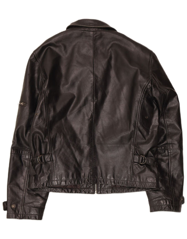 Conbipel Mens Leather Jacket IT 50 Large Black