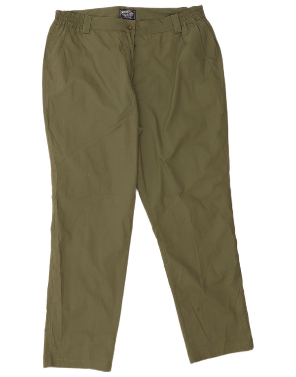 Pantaloni chino dritti da donna Mountain Warehouse UK 18 XL W36 L31 Verde