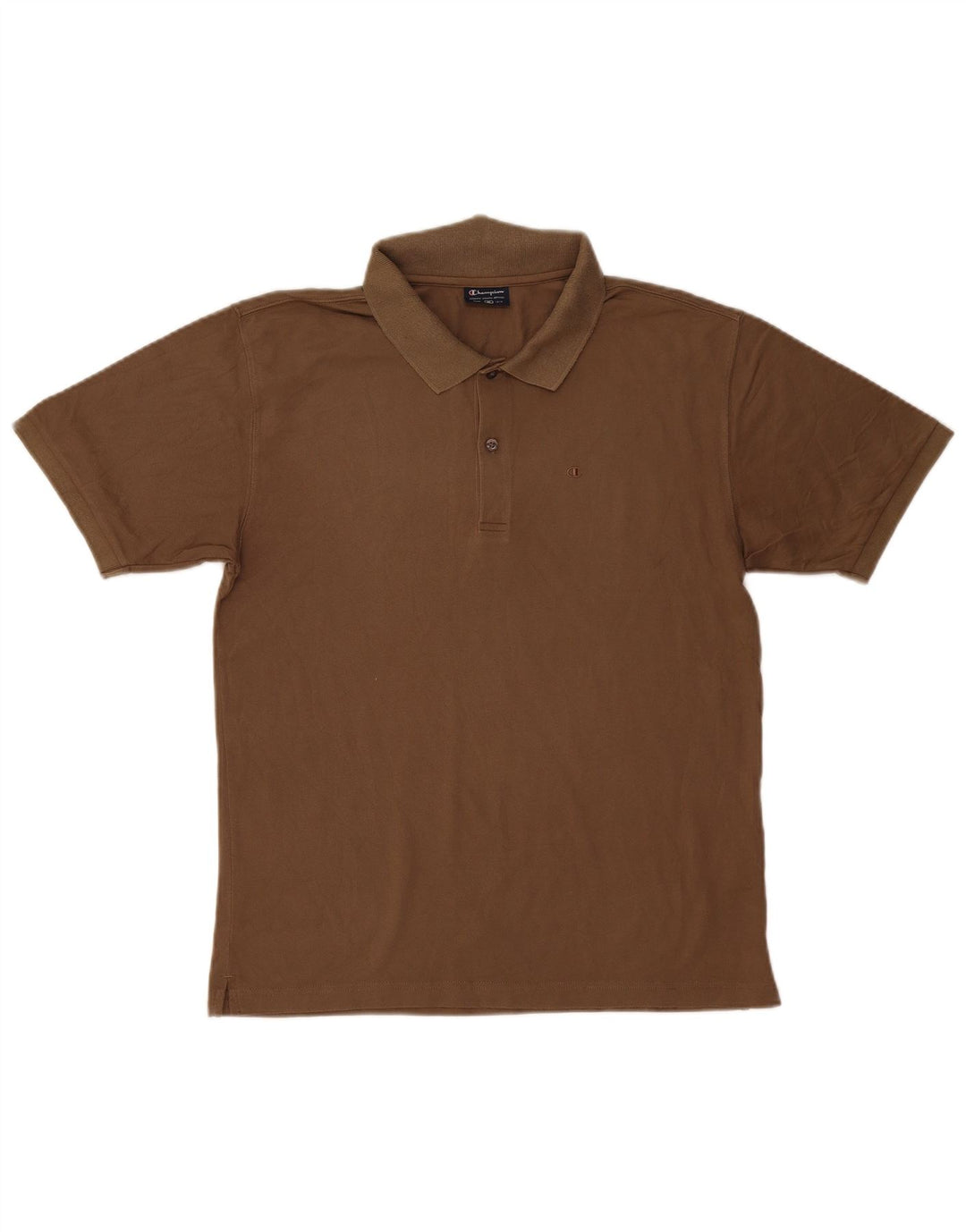 Polo da uomo Champion in cotone marrone medio