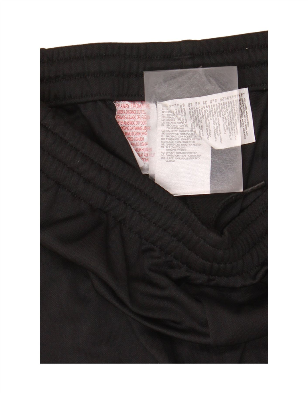 Pantaloni della tuta da ragazzo ADIDAS 13-14 anni in poliestere nero
