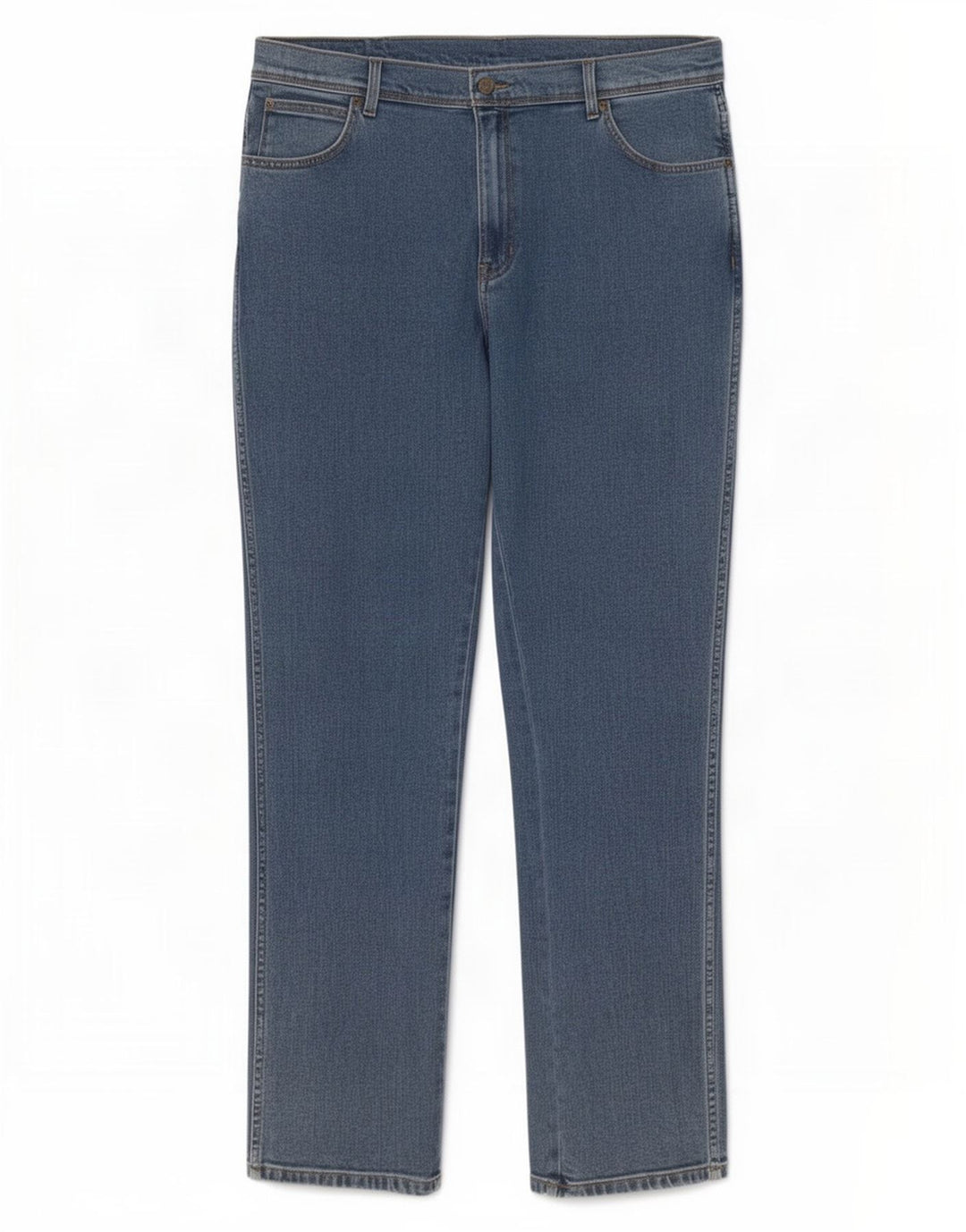 Jeans dritti da uomo Wrangler vestibilità regolare W38 L34 cotone blu