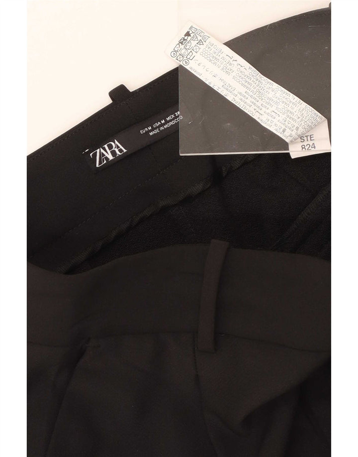 Pantaloncini chino con pegging da donna Zara medi W28 poliestere nero