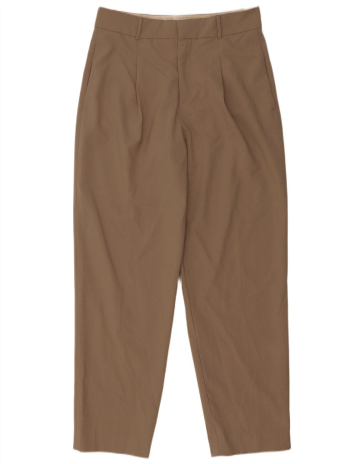 Pantaloni da abito affusolati da donna Zara medi W28 L30 poliestere beige