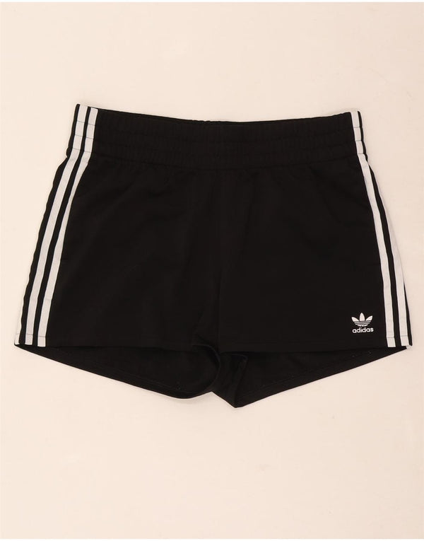 Pantaloncini sportivi Adidas da donna UK 14 medio nero poliestere