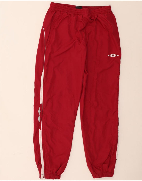 Umbro Pantaloni da tuta da uomo Joggers Large Rosso Colourblock Poliestere