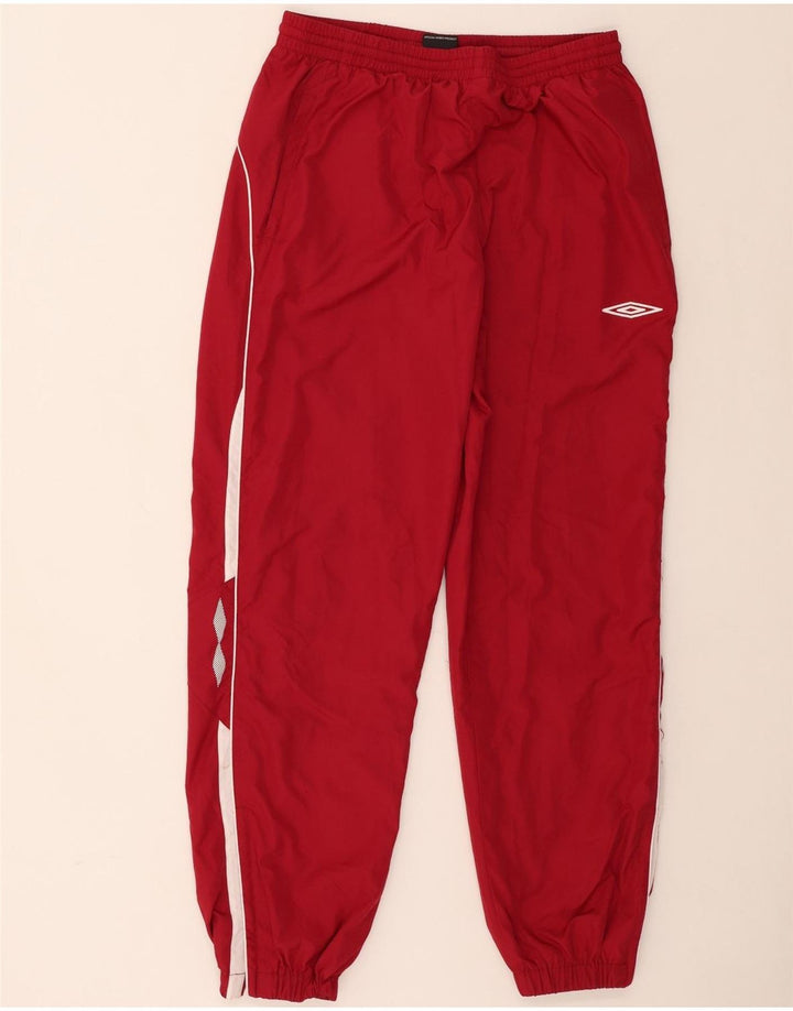 Umbro Pantaloni da tuta da uomo Joggers Large Rosso Colourblock Poliestere