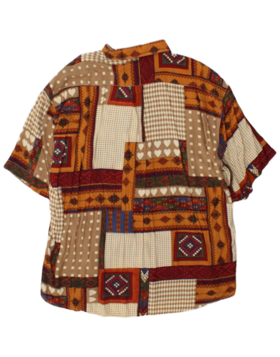 Camicia da uomo a maniche corte Tipo' S XL Patchwork multicolore