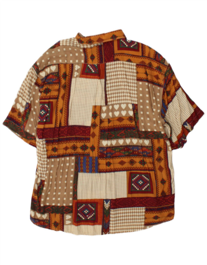 Camicia da uomo a maniche corte Tipo' S XL Patchwork multicolore
