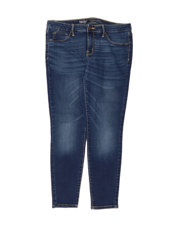 MOSSIMO Womens Mid Rise Jegging Jeans US 12 Large W32 L26 Blue Cotton Vintage Mossimo and Second-Hand Mossimo from Messina Hembry 