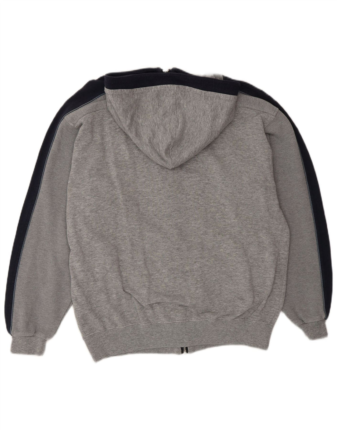 Maglione con cappuccio e zip da uomo Champion in cotone color block grigio medio