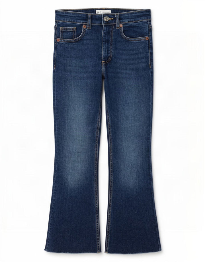 Jeans svasati da donna Zara EU 34 2XS W24 L25 Blu