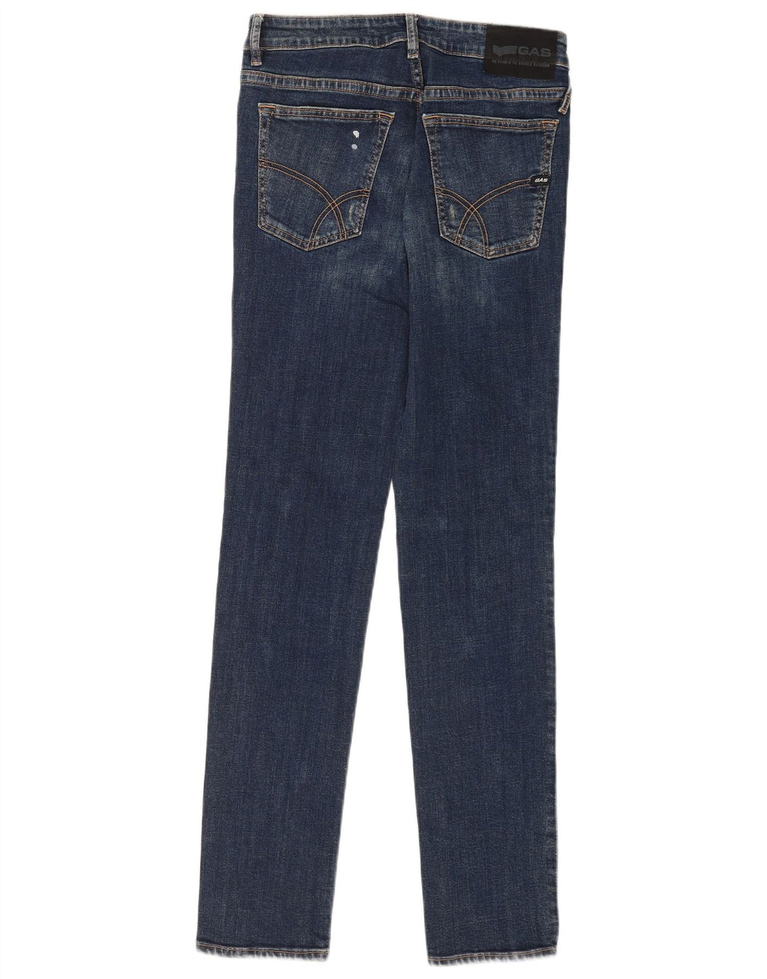Jeans slim effetto consumato da uomo Gas W29 L34 cotone blu navy