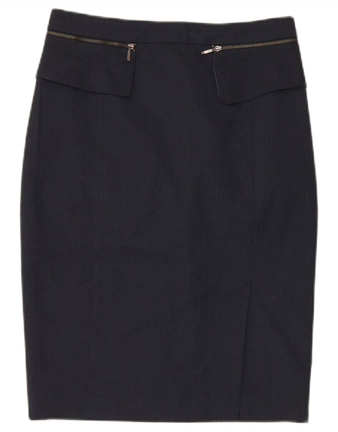 Gonna a tubino da donna Oasis UK 10 piccola W28 poliestere blu navy