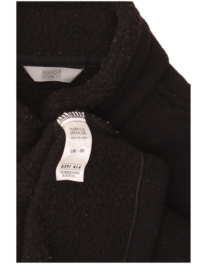 Montgomery oversize da donna Marks & Spencer UK 20 2XL poliestere nero