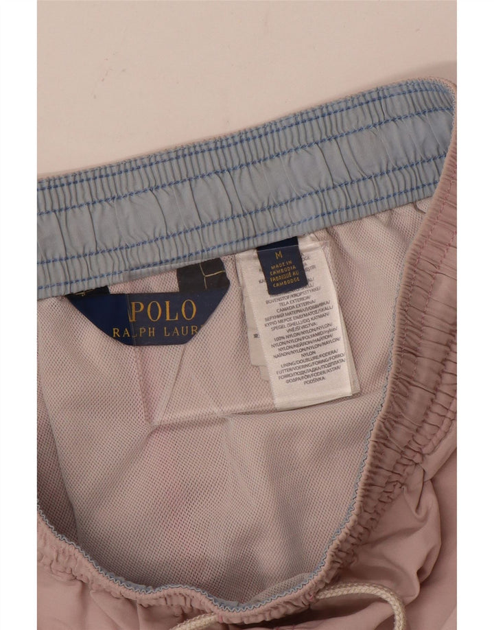 Pantaloncini da bagno da uomo Polo Ralph Lauren in nylon rosa medio