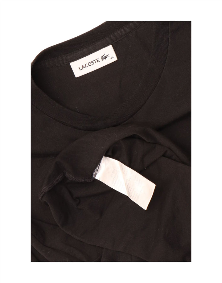 T-shirt da donna Lacoste taglia 40 media cotone nero