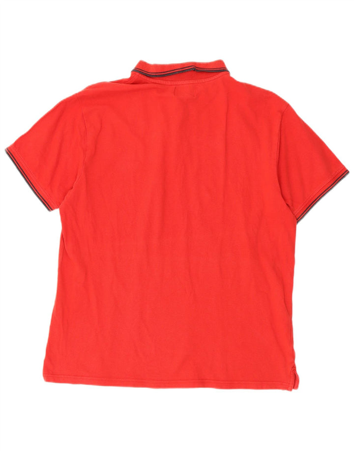 Polo da uomo Coveri in cotone rosso medio
